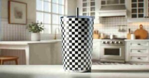 Discover the Charm of the Simple Modern Checkered Tumbler 40 Oz for Checkered Pattern Lovers