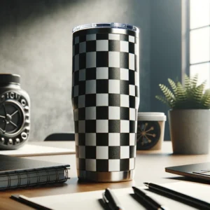 Simple Modern Checkered Tumbler