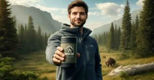 Camper with Miir Camp Cup in Nature