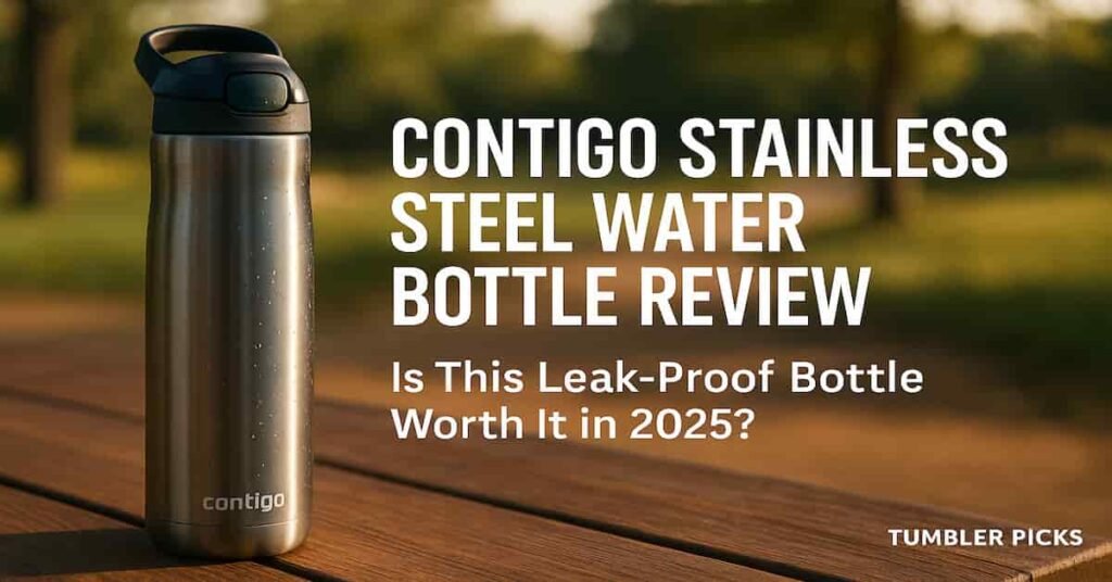 Contigo stainless steel water bottle