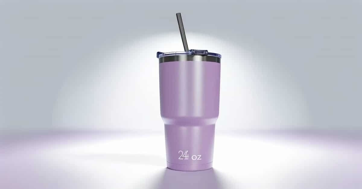 Stylish and Modern Reduce 24 oz Tumbler with Handle and Straw