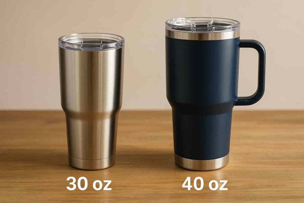 30 oz vs 40 oz Tumbler Comparison
