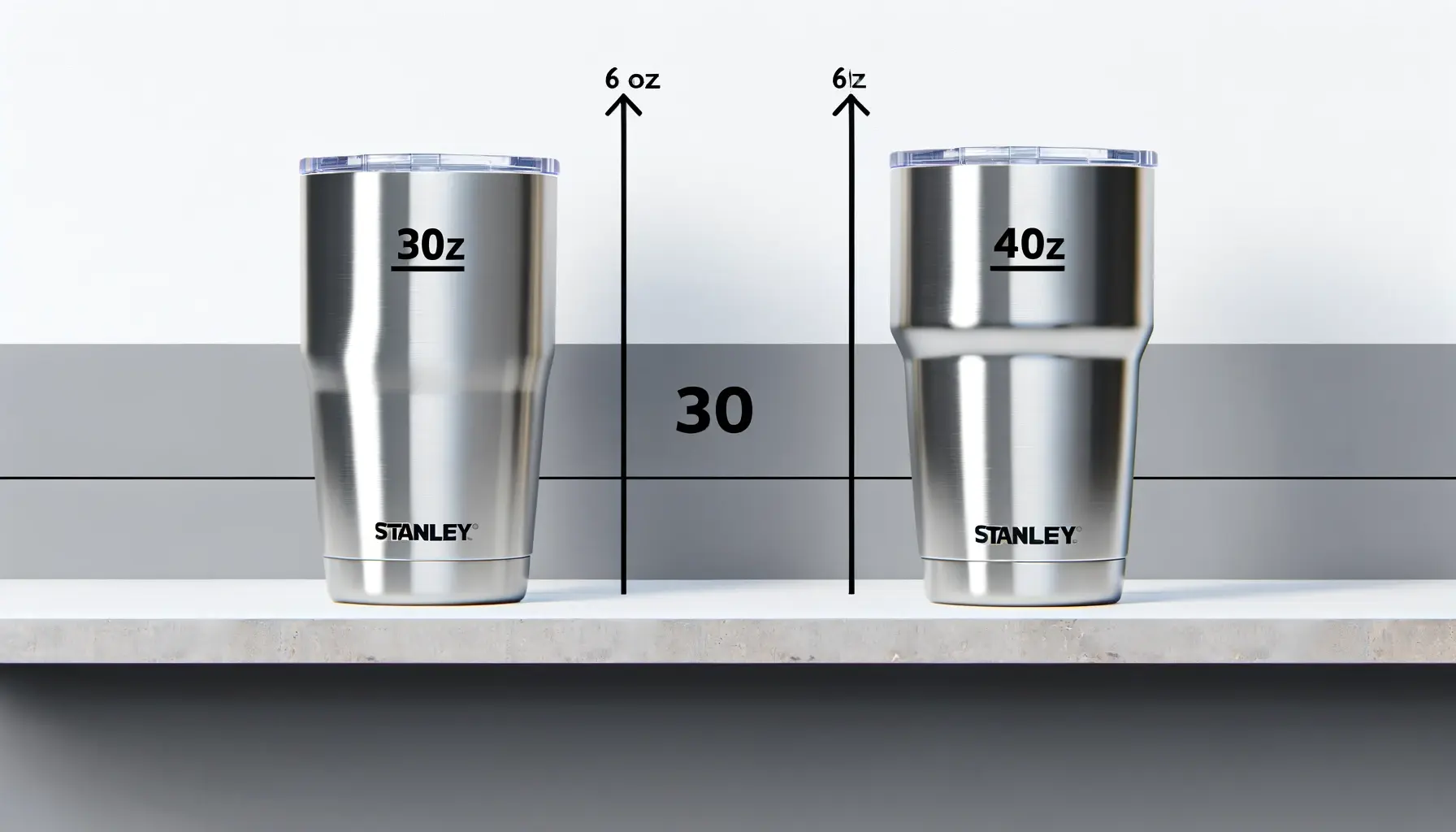 Stanley Tumbler Comparison: 30 oz vs 40 oz