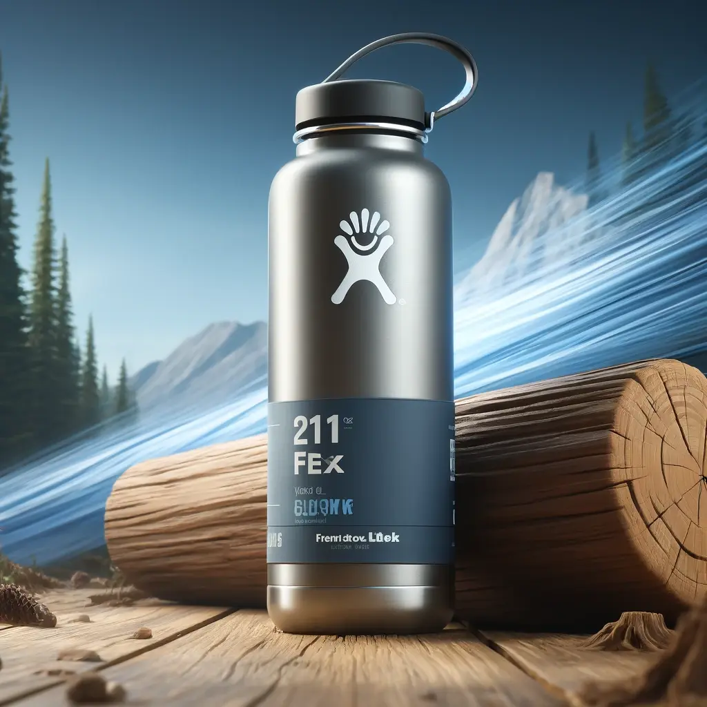 Hydro Flask 21 oz with Standard Mouth Flex Cap in outdoor setting, showcasing flexible handle and insulation effectiveness.