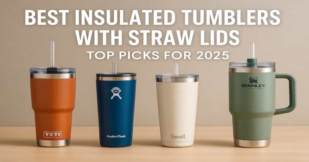 best insulated tumblers with straw lids