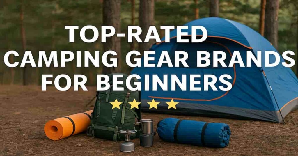 top-rated camping gear brands for beginners